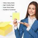 (24 Pack) Sticky Notes 3x3 in Yellow, Clean Removal, Recyclable, Self-Stick Pads, Easy to Post for Home, Office, Notebook