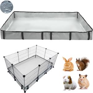 DZWLKJ Guinea Pig Cage Liner Tarp Bottom Waterproof and Washable Base Also for Rabbits, Bunny, Chinchesillas, Hedgehog, Ferrets and Other Small Animals(24x36 inches)