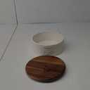 Authentic Wood and Ceramic Tortilla Warmer - Tortilla Holder with Lid - Bread Warmer - Pancake Holder- Roti Box - 8.5 Inches