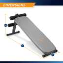 Marcy Utility Slant Board Exercise Bench for Strength Training and Home Gym Workouts, 24.50 x 15.00 x 47.00"