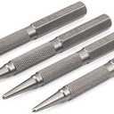 HORUSDY 4-Piece Nail Setter Punch and Center Punch Set