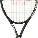 Wilson Hyper Hammer 5.3 Strung Tennis Racket (Black/White, 4 3/8)