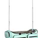 Mavii Dance Bag with Garment Rack, 28 Inch Rolling Duffel, Ideal for Competitions & Travel, Water-resistant/Wipe-clean Fabric, Lightweight Aluminum Rack, Wheeled Upright Luggage, Mint