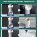 Washing Machine Drain Hose Seal.Floor Drain Plug Sewer Pipe Seal Sealing Cover. Sink Drain Pipe Silicone Seal,Wash Basin Drain Pipe Seal. 1.77in -1.96in [M (45-50mm)]