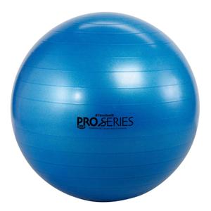 THERABAND Pro Series Exercise Ball, 30" Blue Stability Ball for 6'2"–6'8" Users, Anti-Burst Yoga & Pilates Ball, Balance & Core Trainer, For Athletes Fitness at Gym & Home