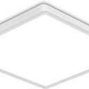 12 Inch Square Flush Mount LED Ceiling Light Fixture, 6500K Daylight White Light LED Ceiling Lamp, Slim Flat Panel Lighting Fixture for Laundry Room, Bedroom, Kitchen, Living Room, Closet