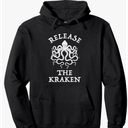Release The Kraken Sea Monster Octopus Pullover Hoodie 2Xl