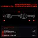 A-Premium CV Axle Shaft Assembly for Mercedes-Benz Models