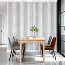 Peel and Stick 3D Wall Panel, Bright Gray, 15.7 x 118 in