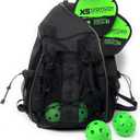 Good E's Pickleball Bag for Women and Men, Compact Sports Backpack, Durable Pickleball Carry Bag with Multiple Pockets, Adjustable Straps and Hook