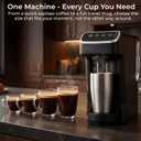 Coffee Machine Compatible with Senseo Pods Fast Brewing Single-Serve Coffee Maker with Rich Flavor Extraction, Crema Layer, Space-Saving Sleek Design, Barista-Quality Taste