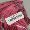 Womens Open Back Mini Dress Sexy Satin Floral Elegant Strapless Cocktail Dresses Date Night Party Club Bandeau Tube Dress Rose Red, Small