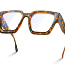 livho Oversized 99% Blue Light Glasses for Woman - Rectangle Fashion Glasses for Computer, Chic Preppy Frame - Anti Eyestrain