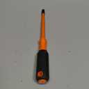 Klein Tools 6866INS Insulated Screwdriver, Made in USA, 1000V 5/16-Inch Cabinet Tip, Screwdriver with 6-Inch Shank, Tip-Ident, Cushion-Grip Handle