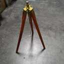 Nautical Tripod Floor Lamp Stand Wood Chrome Lamp Home and Decor Floor Lamp