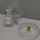 Trifle Bowl with Pedestal and Lid, Large Trifle Serving Dish, Vintage-Style Ribbed Dessert and Cake Stand, for Displaying Pastries, Layered Desserts, Fruits, Salad, Ideal for Parties