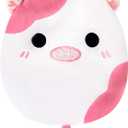 Heatable Coolable Animal PlushMicrowavable Stuffed Animal Heating Pad for Cramps and Pain, Lavender Scent Animal Stuffed Animal for Anxiety, Animal Plushies Gift for Kids and Aldults (Cow)