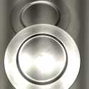 MAONAME Round Charger Plates Set of 6, 13 Inch Brown Charger for Dinner Plates, Farmhouse Faux Wood Plate Chargers, Rustic Table Chargers for Weddings, Party, Silver