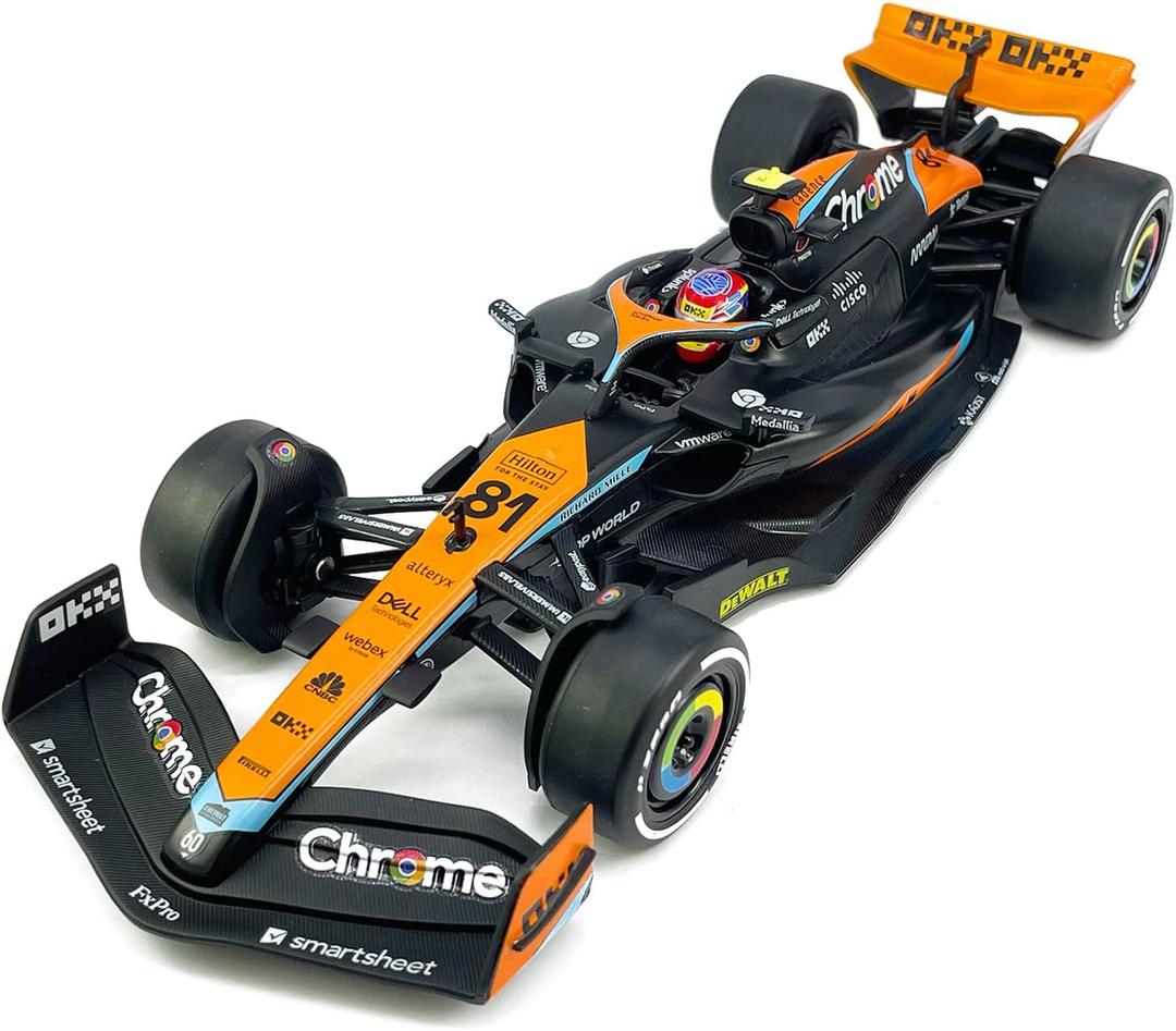 1:24 Scale F1 McLaren MCL60 Model Toy Car Metal Diecast Toy Vehicle, Formula 1 Team 2023 Australian Grand Prix, Oscar Piastri 81, Toys for Boys Kids Gifts, Men Collection, Home Office Décor, Black