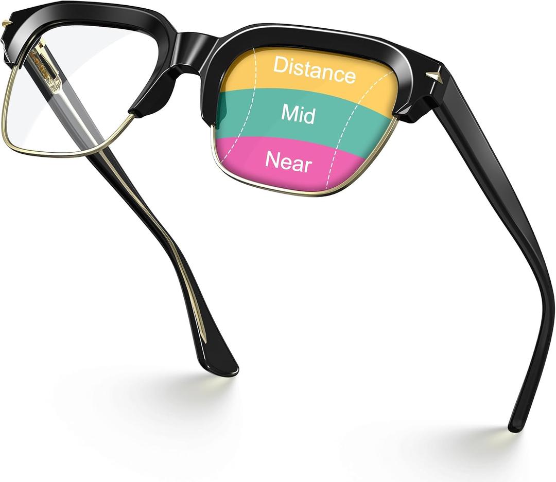 VISOONE Anti-Fog Ultralight Progressive Fashionable TR90 Reading Glasses for Men Women readers