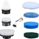Leebein ANS-8050 Electric Spin Scrubber Replacement Brush Heads, 7pcs Extra Brush Accessories Kit for Leebein ANS-8050 & ANS-8051 8052 Electric Cleaning Brush - Scrubber Not Included