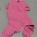 PUMYPOREITY Cat Hair Sticky Sweater, Recovery Suit - Breathable & Lightweight for Post-Surgery Protection, Cat Onsie Prevents Licking Wounds, Pink, 2XL
