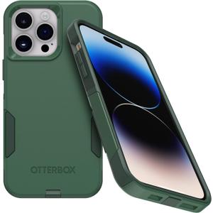 OtterBox iPhone 14 Pro Max (ONLY) Commuter Series Case - Trees Company (Green), Slim & Tough, Pocket-Friendly, with Port Protection