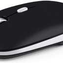 PINKCAT Bluetooth Mouse, Slim Silent Bluetooth 5.0 & 4.0 Wireless Mouse, 3 Adjustable DPI Portable Optical Computer Mice for Laptop, PC, Notebook, Computer, MacBook - (Black)