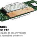 Long Gaming Mouse Pad 31.5 x 11.8 inches, Extended Anime Mousepad, Large Mouse Mat with Non-Slip Base, Full Keyboard Mat with Stitched Edges for Gaming and Office (Cute Cat)