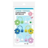 6 PCS Straw Toppers Cover Cap for Stanley Starbucks Cup Silicone Straw Topper