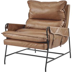 npd furniture and more Thierry Faux Leather Accent Arm Chair
