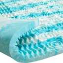 Mattress Topper Twin - 2 Inch Gel Memory Foam Mattress Topper Twin Size for Back Pain, CertiPUR-US Certified, Blue