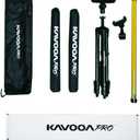 Golf Swing Trainer with Tripod & Phone Holder Golf Training Aid for Swing Speed, Alignment, Accuracy & Distance