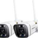 FOSCAM 4K 8MP Security Cameras Wireless Outdoor, 5GHz&2.4GHz WiFi Surveillance Camera for Home Security Outside, 120 FoV, 20x Zoom, AI Detect Human/Vehicle (8MP WiFi Cam(2pack))