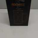 BAYKA 34oz 1 Liter French Press Coffee Maker, Coffee Lover Gifts Basket Set, Heat Resistant Thickened Borosilicate Glass Stainless Steel Brewer, Cold Brew Cafetera Teapot for Kitchen, Copper