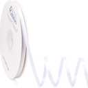 Ribbli White Satin Ribbon Double Faced Satin 1/4 Inch x Continuous 100 Yards-White Ribbon for Gift Wrapping Crafts Wedding Decoration Bows Bouquet Floral Arrangement