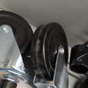 3 Tier Heavy Duty Commercial Grade Utility Cart with Wood Top, Wire Rolling Cart with Wheels and Handle Bar, Kitchen Carts on Wheels, Metal Cart with 600 LBS Capacity, Chrome