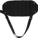 Portable Foot Sling for Office Travel Under Desk Footrest Hammock for Airplane Train and -Distance Comfort Lightweight Easy to Use Black