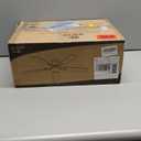 ZMISHIBO 52 Inch Ceiling Fan with Light, App&Remote Control, Flush Mount Low Profile, Dimmable 20W LED Light, Quiet Reversible Motor for Bedroom, Living Room, Apartment, Black