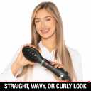 CHI Volumizer 4-in-1 Blowout Brush Hair Dryer, Multi-Attachment Ceramic Ionic Styling Tool, Preserves Natural Hair Moisture for Easy Styling, Frizz Control & Shine, Includes 4 Attachments,1000W, Black