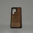 Carveit Wood Case for Galaxy S25 Ultra Case 2025 [Natural Wood & Black Soft TPU] Shockproof Protective Cover Unique Wooden Design Compatible with Samsung S25 Ultra (Eternal Tree-Walnut)