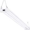 Sunco Motion Sensor 4ft LED Shop Light, Garage Lights Ceiling LED Plug-in Fixtures, 40W, 5000K Daylight, 4300 Lumens, Frosted, Motion Activated, Linkable Suspension Mount, ETL
