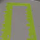 Timtin 1 Sets Fluorescent Green Acrylic License Plate Frame Cover with Screws, Fits Standard 6" x 12" Inches Car Plate, Transparent Universal Car Tag Frame Holder Accessories