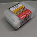 GoodCook Meal Prep Rectangle Three Compartment 20-Piece, White, Made without BPA (10 Sets)