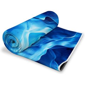 alissgorat Yoga Mat Towel, Hot Yoga Towel High-Definition Pattern, Machine Washable with Ultra-Absorbent Yoga Towels for Hot Yoga Non Slip for Fitness, Exercise, Pilates, 72 x 27 in, Ink Wash