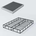 4 Inch Box Spring Full,Heavy Duty Full Size Box Spring,Sturdy Metal BoxSprings Only with Fabric Cover Set, Easy Assembly, Noise Free