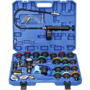 coolant Pressure Tester kit, Radiator Pressure Tester kit, Radiator Pressure Tester, 28pcs blue