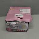 Vacuum Seal Bags for Clothing Travel, 5 Pack Space Saver Vacuum Storage Bags with Electric Pump,Portable Compression Sealer for Clothes, Blankets, Bedding & Travel Essentials,Good for Luggage Packing (Pink Large x5)