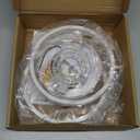 CANEOE Modern Led Ceiling Lights, Small Led Close to Ceiling Light Fixture, 32W Round LED Ceiling Lamp for Bedroom Hallway Aisle Corridor Light Lighting (Cool White, 6000K)