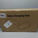 Baby Changing Pad, Soft, Lightweight and Portable, Waterproof and Easy to Clean, Large EVA Cushion for Comfort with Height Scale and Anti Slip Bottom (Grey Without Scale)